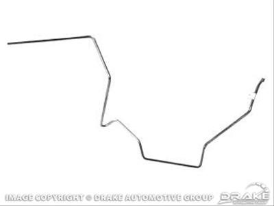 Scott Drake Tank to Pump Fuel Lines MLG009 Fuel Line, To Type, Steel, Natural, Ford, Mustang, Each