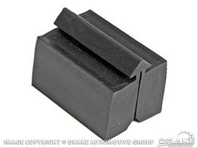Scott Drake Door Window Glass Stop Bumpers for 1967-1968 COUGAR, 1970 FAIRLANE, 1964-1970 MUSTANG - C5ZZ-6521762 Bump Stop, Bumper, Rectangular, Rubber, Black, Ford, Mercury, Each