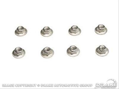 Scott Drake Replacement Taillight Components 359606-S8 Nuts, Replacement, Concours Correct, Ford, Set of 8