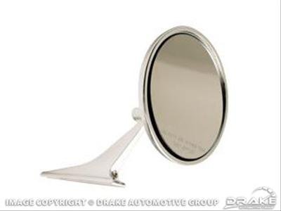 Scott Drake Side View Mirrors 674501-C 67 Camaro Bowtie Mirror Convex