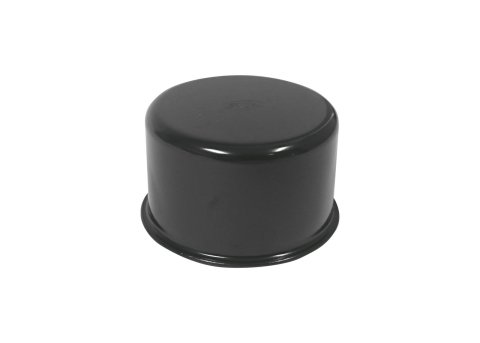 Scott Drake Valve Cover Oil Caps C5ZZ-6766-FR Cap, Round, Push-in, Steel, Matte Black, FoMoCo Top Style, Ford, Each