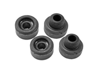 Scott Drake Strut Rod Bushings C4DZ-3A187-A Bushings, Front, Rubber, Black, Ford, Mercury, Set of 4