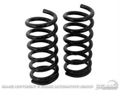 Scott Drake Stock Coil Springs C5ZZ-5310-B Springs, Type, Front, Black Powdercoated, Ford, Pair