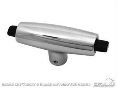 Scott Drake Shift Knobs C5ZZ-7213-F Transmission Knob, Automatic, T-Handle, Aluminum, Chrome, Ford, Each