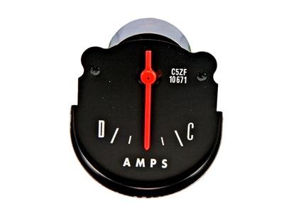 Scott Drake Reproduction Factory Gauges C5ZF-10671 Gauge, Ammeter, Black Face, Orange Pointer, Ford, Each