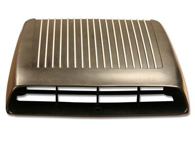 Scott Drake Hood Scoops for 1969-1970 MUSTANG - C9ZF-9B634 Scoop, Shaker Scoop Style, Bolt-on, Aluminum, Black, Ford, Each