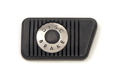 Scott Drake Pedal Pads C5ZZ-2454-D Pad, Brake Position, Rubber, Black, Ford, Mercury, Each