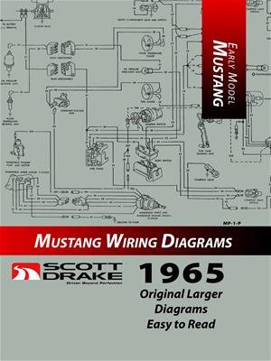 Scott Drake Wiring Diagram Manuals MP-1-P Book, Reference, "1965 Ford Mustang Manual", Large Print Version, Paperback, Each
