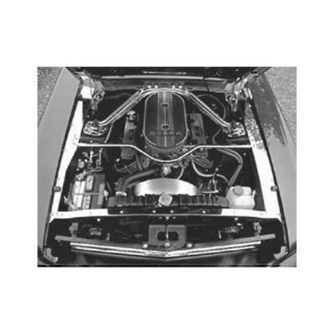 Scott Drake Underhood Stainless Trim ACC-UHT-65 Trim, Panels, Steel, Polished, Ford, Kit