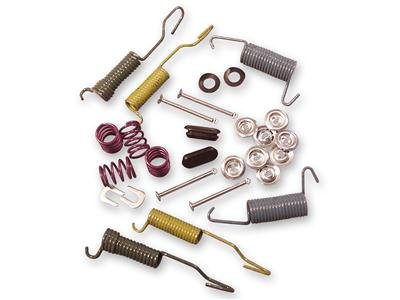 Scott Drake Brake Hardware Kits C5ZZ-2035-CK Kits, Springs, Pins, Retainers, Washers, Caps, Front or Rear, Fits 10.00 in. Drums with 2.00 in. Wide Shoes, Ford, Mustang, Kit