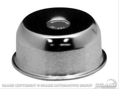 Scott Drake Valve Cover Oil Caps C3AZ-6766-E Cap, Twist-in, Round, Steel, Chrome, Motorcraft Cap Top Style, Ford, Each