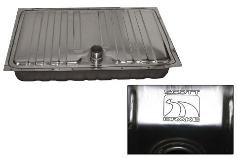 Scott Drake Fuel Tanks C5ZZ-9002-SS Tank, Stainless Steel, Natural, 16-Gallons, Ford, Each