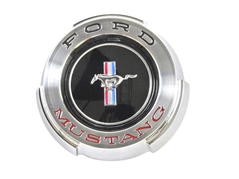 Scott Drake Fuel Tank Caps C5ZZ-9030-B Cap, Black and Chrome, Standard Running Pony Logo, Ford, Each