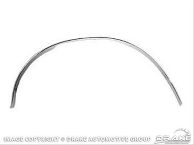 Scott Drake Wheel Opening Moldings C7ZZ-16039-B Molding, Aluminum, Polished, for Driver Side Front Well, Ford, Each