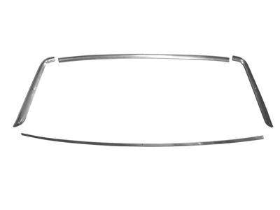 Scott Drake Rear Window Moldings C7ZZ-6542404 Molding, Position, Stainless Steel, Polished, Ford, Kit