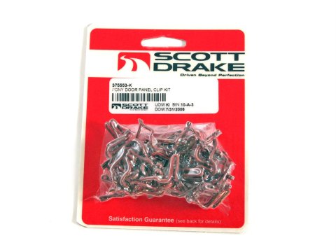 Scott Drake Door Panel Clips for 1965-1966 MUSTANG - 375553-K Clips, Panel, Ford, Set of 30