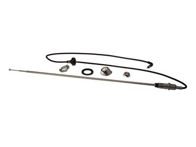 Scott Drake Antennas C4DZ-18813-A Antenna, Stationary, Steel, Chrome, Ford, Kit