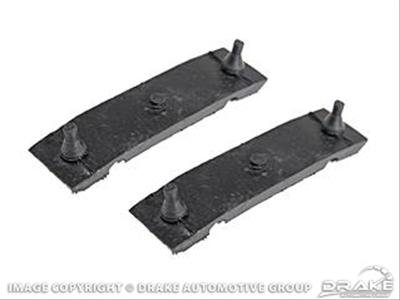 Scott Drake Radiator Mounting Insulators C7OZ-8124-A Insulators, Upper, Rubber, Black, Ford, Pair