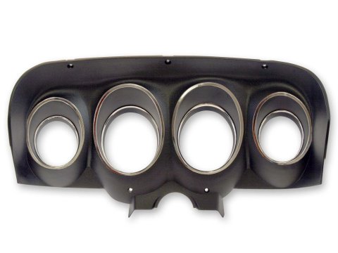 Scott Drake Instrument Panels C9ZZ-10838-A Panel, In-dash, Plastic, Black and Chrome, Ford, Each