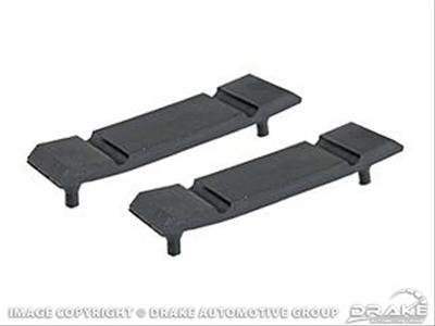 Scott Drake Radiator Mounting Insulators for 1968-1970 COUGAR, MUSTANG - C8ZZ-8125-A Insulators, Lower, Rubber, Black, Ford, Mercury, Pair