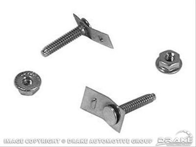 Scott Drake Body Fasteners 372719-S100 Fasteners, Clip Nuts, Rear Valance Mounting, Hex, Steel, Natural, Ford, Kit