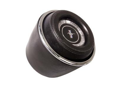 Scott Drake Horn Buttons C7ZZ-3623-BK Button, Rubber, Black, Ford Mustang Running Pony Logo, Ford, Each