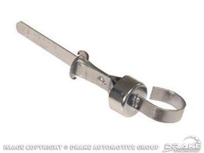 Scott Drake Power Steering Caps C7AZ-3A006-B Pump Dipstick, Steel Handle, Clear Zinc Finish, Driver Side, Ford, Lincoln, Mercury, Each