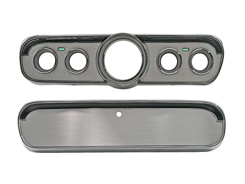 Scott Drake Aluminum Dash Inserts KIT-INT-AL Inserts, Unlit Style, Aluminum, Natural, Ford, Set of 3