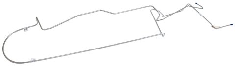 Scott Drake Front to Rear Fuel Lines MLG002S Line, Rear, Stainless Steel, Natural, 5/16 in. Diameter, Ford, Each