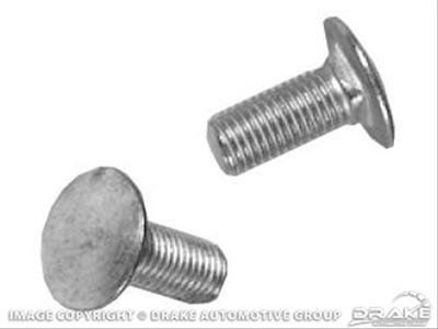 Scott Drake Body Fasteners 378353-SK Shock Tower Bolts, Carriage Head, Steel, Black Oxide, Ford, Set of 6