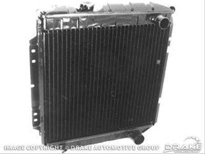 Scott Drake Replacement Radiators 379-4 Radiator, Exact Fit, Copper, Brass, Black, Ford, Each