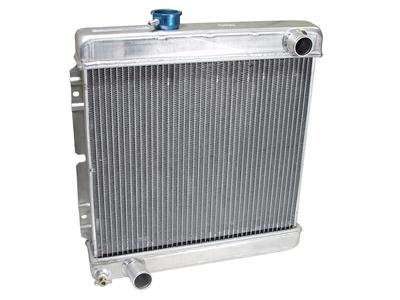 Scott Drake Replacement Radiators 259-2AL-LM Radiator, Replacement, Downflow, Aluminum, Natural, Transmission Cooler, Ford, 5.0L Swap, Each