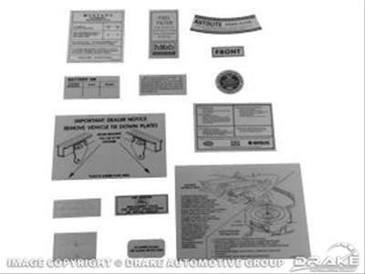 Scott Drake Decal Kits DK-26 Decals, Adhesive Back, Ford, Kit