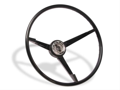 Scott Drake Replacement Steering Wheels C5ZZ-3600-BK Wheel, Replacement, ABS Plastic, Black, Ford, 2-Bolt Mount, Each