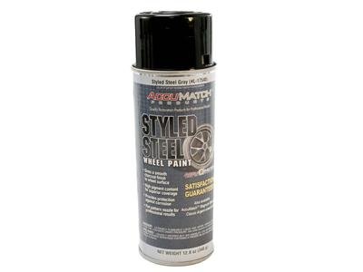 Scott Drake AccuMatch Wheel Paint 12 oz. Gloss Gray/Silver L-17540 Paint, Paint, Lacquer Type, Steel Charcoal Gray, Gloss, oz., Each