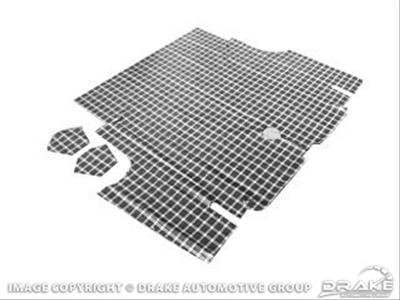 Scott Drake Trunk Carpet Kits TMK-FB-67-BK Mat, Black Material, Ford, Fastback Only, Kit