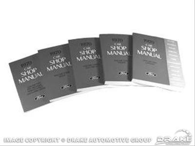 Scott Drake Shop Manuals SM-69 Books, Reference, 1969 Comet, Falcon, Fairlane, and Mustang Manuals, Paperback, Set