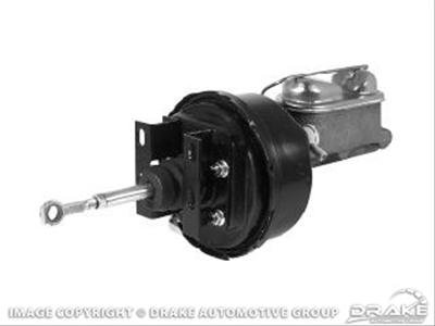 Scott Drake Power Brake Conversion Kits PBC-A2 Master Cylinder, Conversion, Dual Bowl Design, Cast Iron, Natural, Reservoir, Booster, Ford, Kit