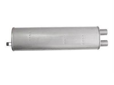 Scott Drake Steel Inch Muffler C5ZZ-5230-D Muffler, Oval, Steel, Aluminized, Offset Inlet/Outlet, Ford, 260, 289, Each