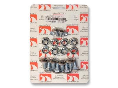 Scott Drake Bumper Bolt Kits C5ZZ-17758-K Bolts, Steel, Natural, Ford, 20-Piece, Kit