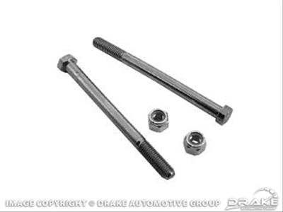Scott Drake Leaf Spring Eye Bolts C7ZZ-5781-A Bolts, Hex Head, Steel, Natural, Two Bolts, Two Nuts, Ford, Kit