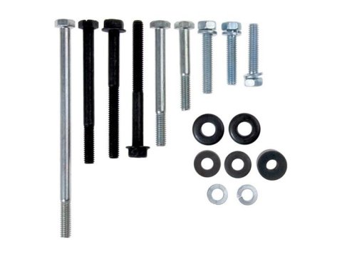 Scott Drake Water Pump Bolt Kits WPB-C6OE-304 Bolts, External Hex, Steel, Black Oxide/Zinc Plated, Ford, 289, 302, without A/C, Kit