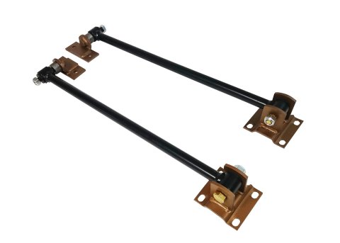 Scott Drake Under Ride Traction Bars for 1967-1970 MUSTANG - TM-1069-P Bars, Ride, Steel, Black Powdercoated, Ford, Pair
