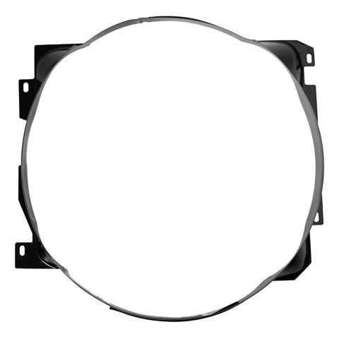 Scott Drake Fan Shrouds C3DZ-8146-DR Shroud, Single, Bolt-on, Steel, Black, Ford, Each