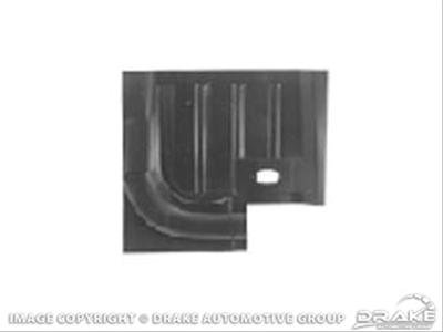 Scott Drake Floor Panel Patches M108RH Pan Patch, Rear Partial, Passenger Side, Steel, EDP Coated, 23.50 in. Width, 21.00 in. Length, Ford, Each