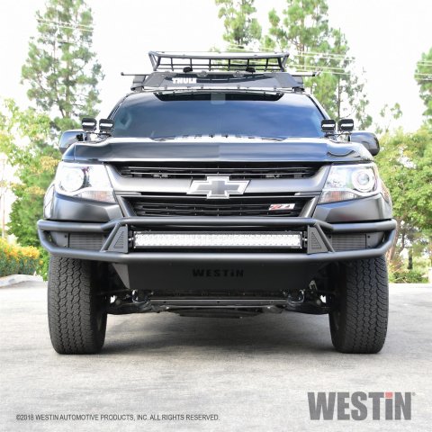 Westin Outlaw Bumpers 58-61055 Bumper, Outlaw, Tube, Steel, Black Textured Powdercoated, Chevrolet, Each