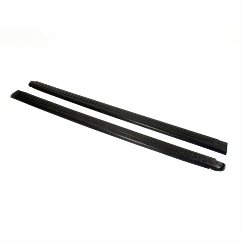 Westin Bed Rail Caps for 2007-2013 SIERRA 1500 - 72-00115 Caps, Ribbed Style, Plastic, Black, GMC, Pair