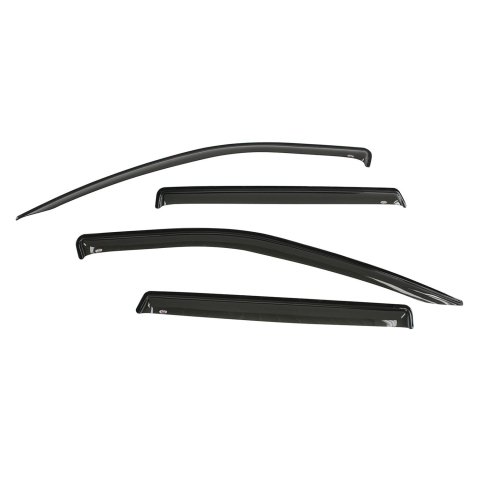 Westin Tape-On Slim Wind Deflectors 72-51488 Side Window Visors, Acrylic, Smoke, Double-Sided Tape, Front and Rear, Jeep, Set of 4