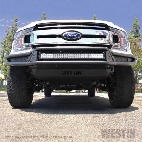 Westin Outlaw Bumpers 58-61065 Bumper, Series, Tube, Steel, Black Texture, Front, Ford, Each