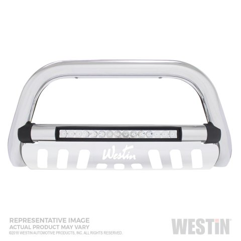 Westin Ultimate LED Bull Bars 32-3950L Grille Guard, LED, Stainless Steel, Chrome, Chevy, Each